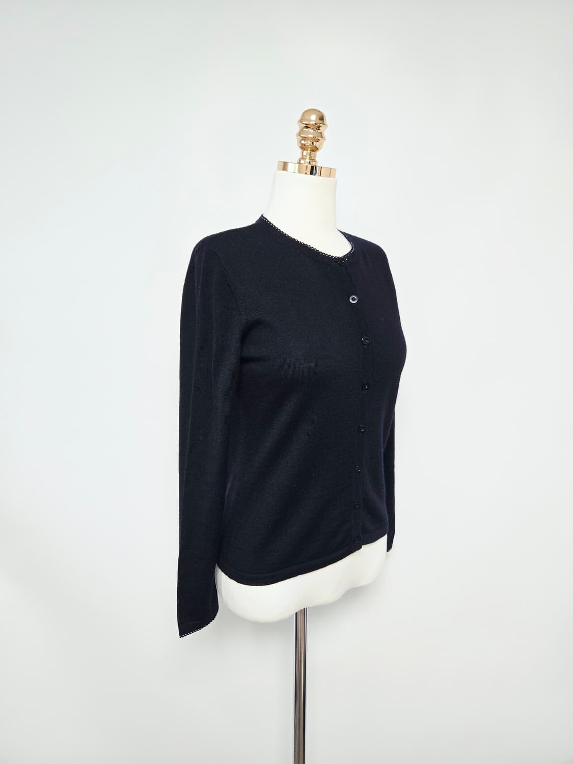 (sale) 꾸레쥬 울100 블랙 가디건 상품이미지2