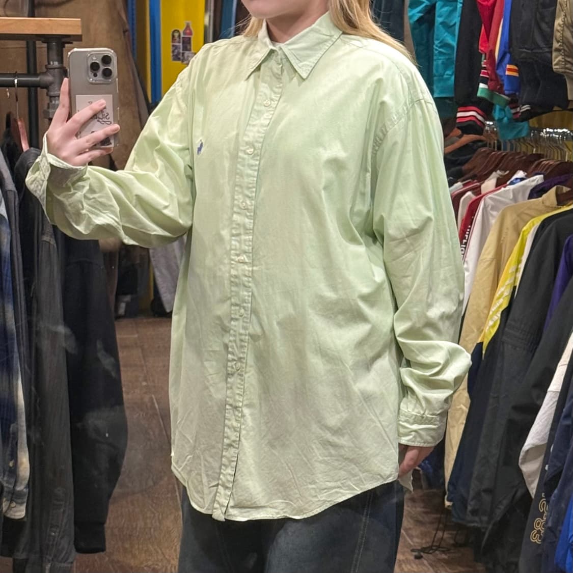 [HI] 폴로 랄프로렌 긴팔셔츠 체크 옐로우 그린 상품이미지4