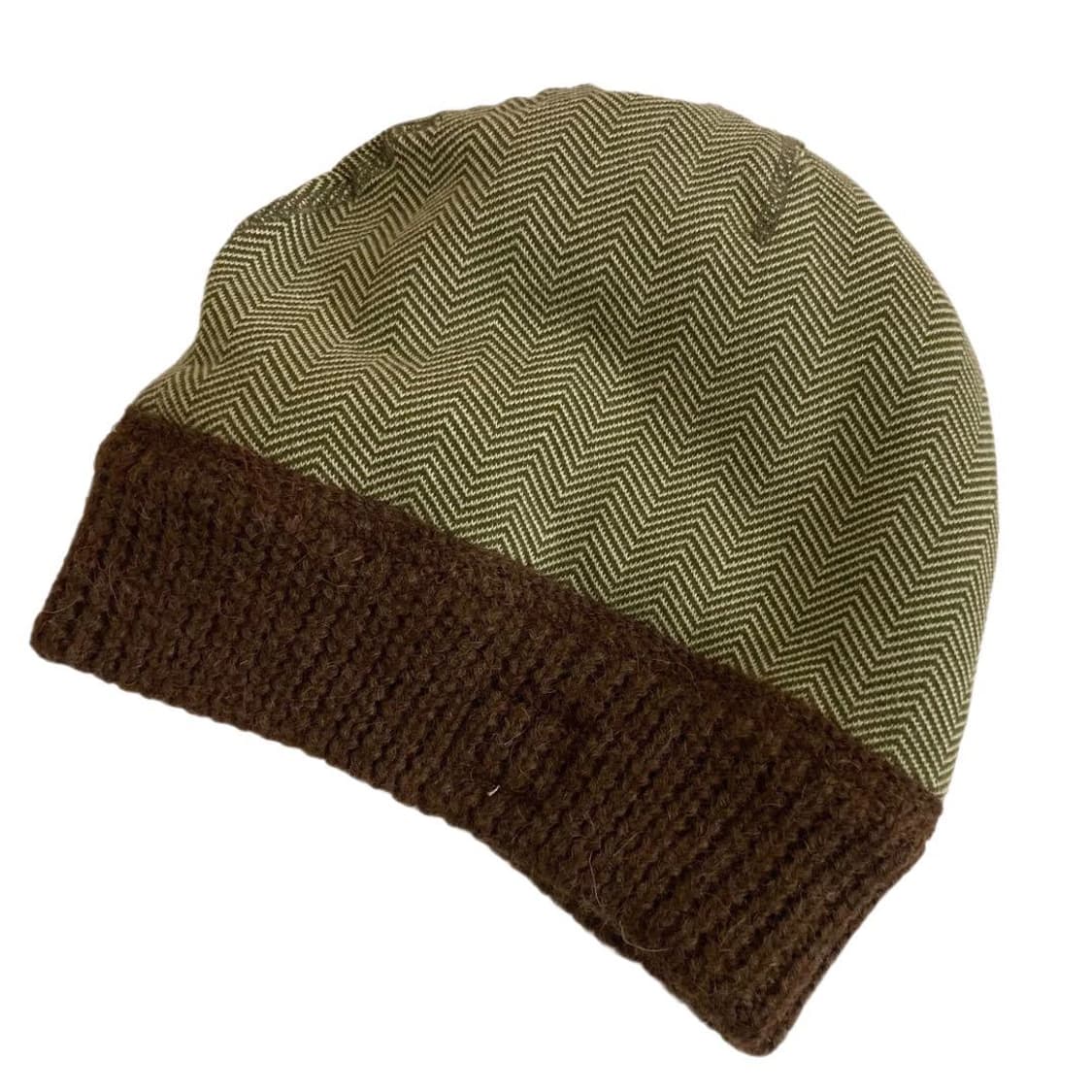  캐피탈 퍼 X 헤링본 비니 캡 상품이미지4