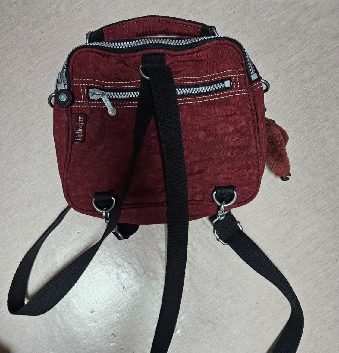 키플링 크로스백 y2k 빈티지/버건디,로즈핑크,와인 상품이미지5
