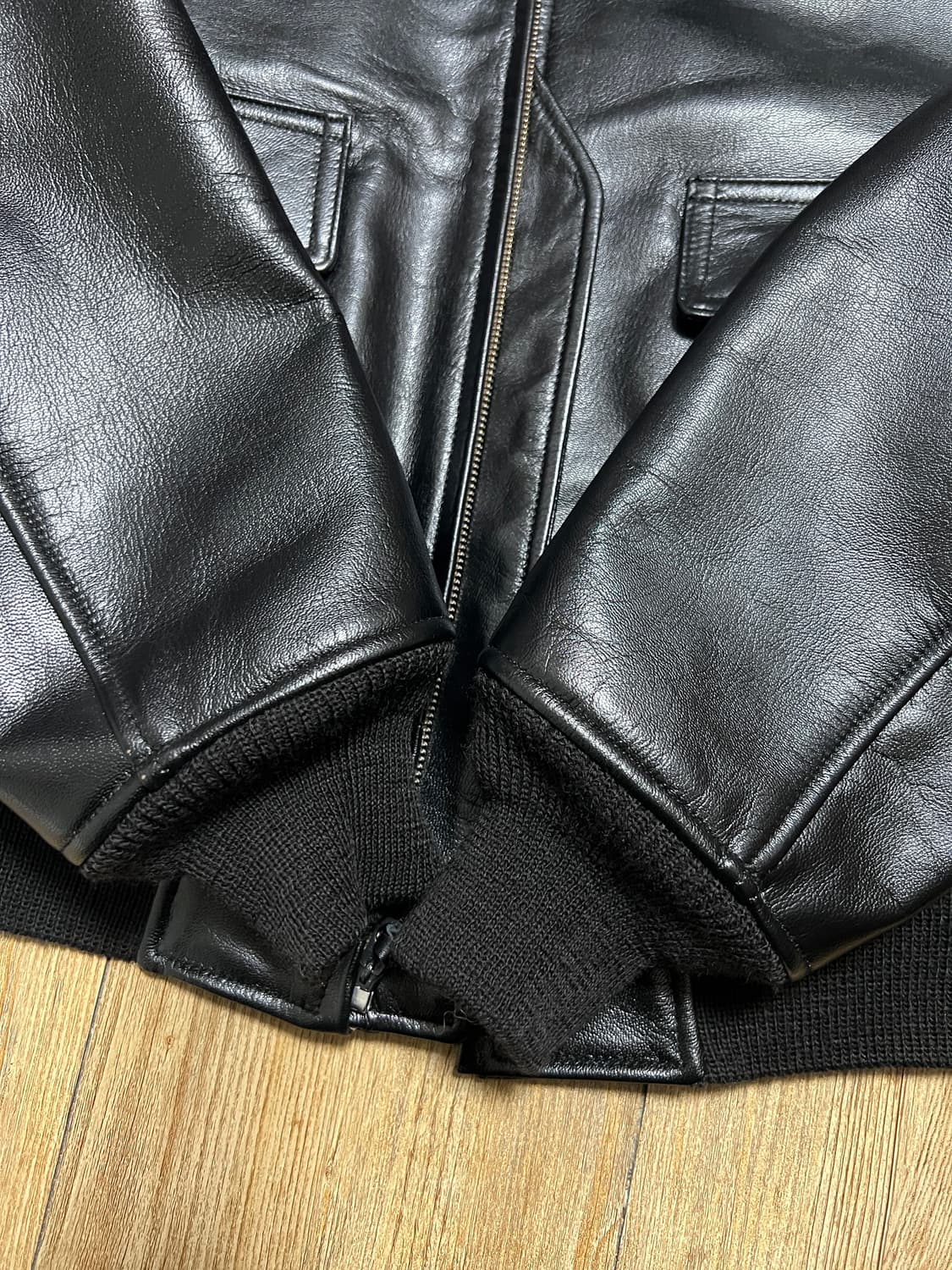 택포65) 아카펠라클로딩 Lot.201 Type G-1 차심 레더자켓 상품이미지6