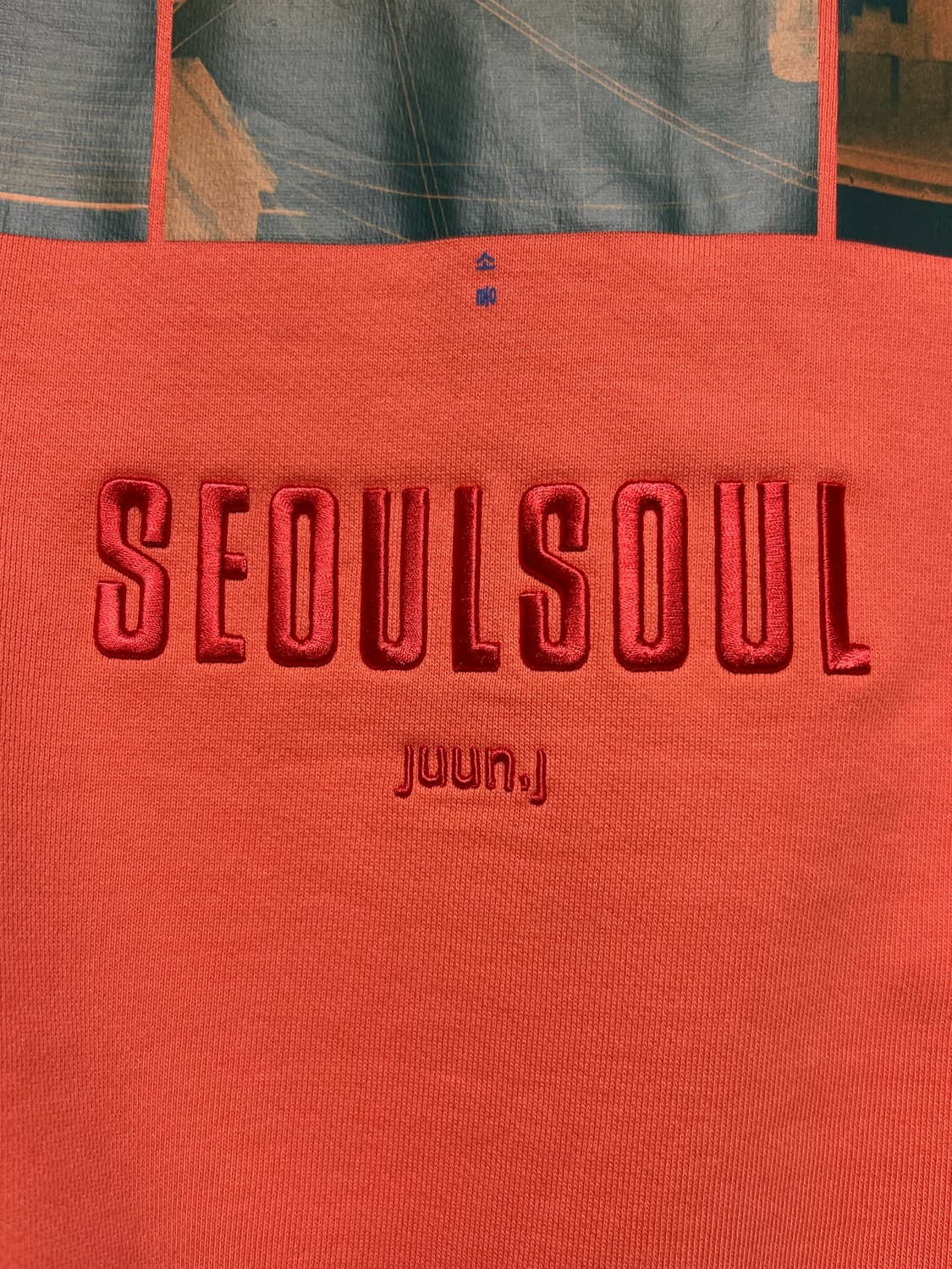 준지 21SS 서울 소울 그래픽 맨투맨 핑크 XS 상품이미지5