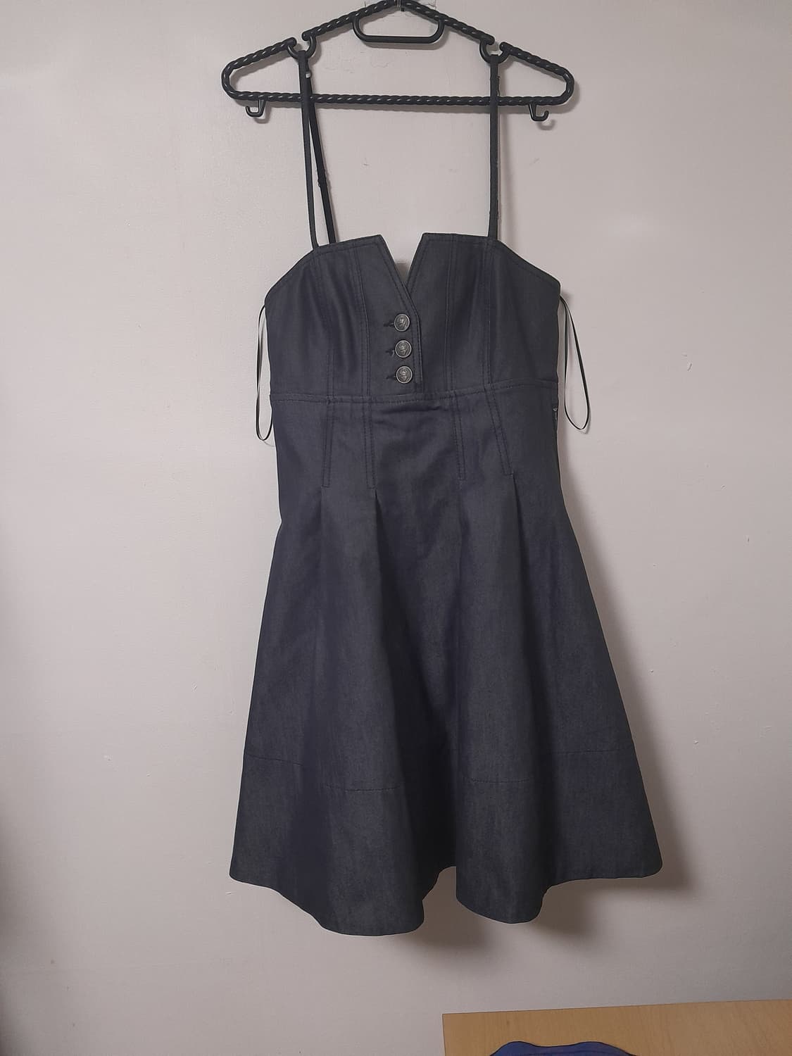 아르마니 진스 뷔스티에 데님 원피스 EU40/US4 상품이미지1