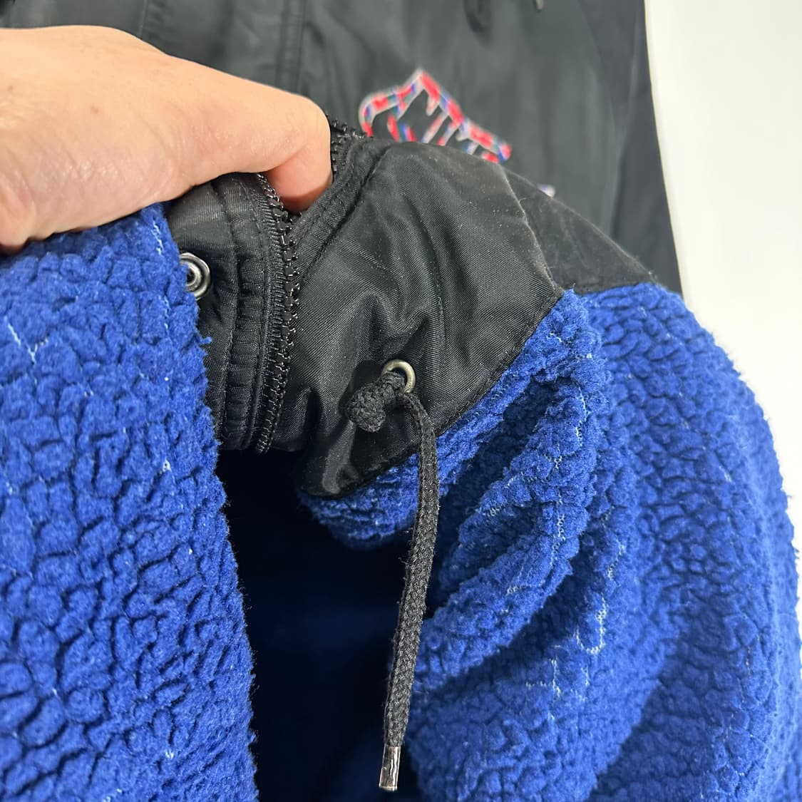 L-XL 나이키 블랙 오버핏 레인보우로고 롱 후드돕바 상품이미지7