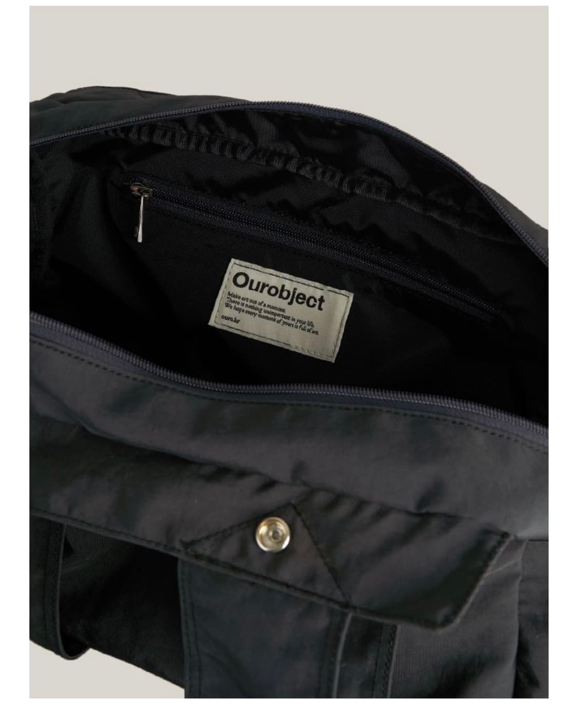 새상품) 아우로 SNAP TOTE CHARCOAL 상품이미지4