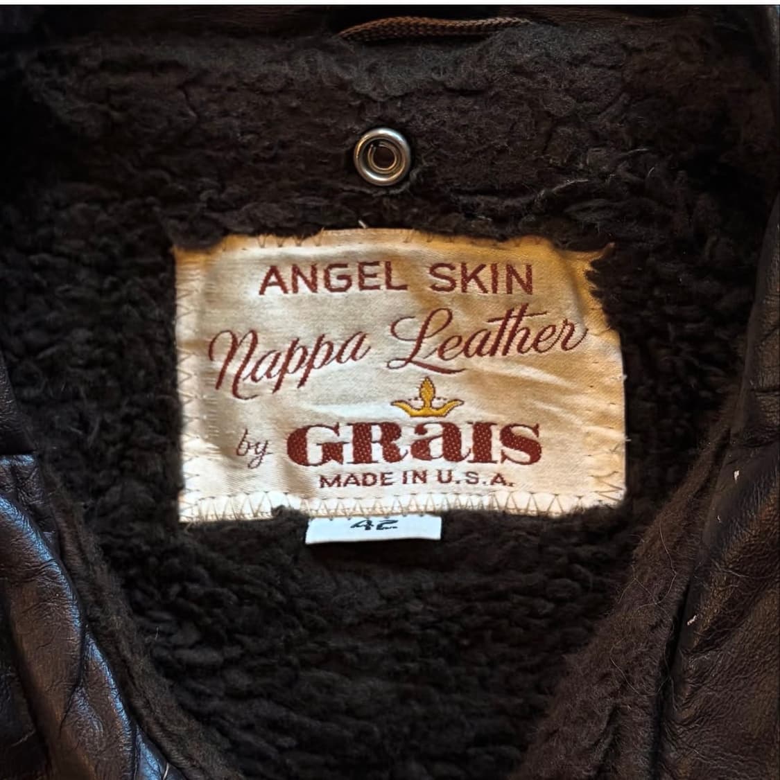 90's U.S.A 가죽 자켓 상품이미지8