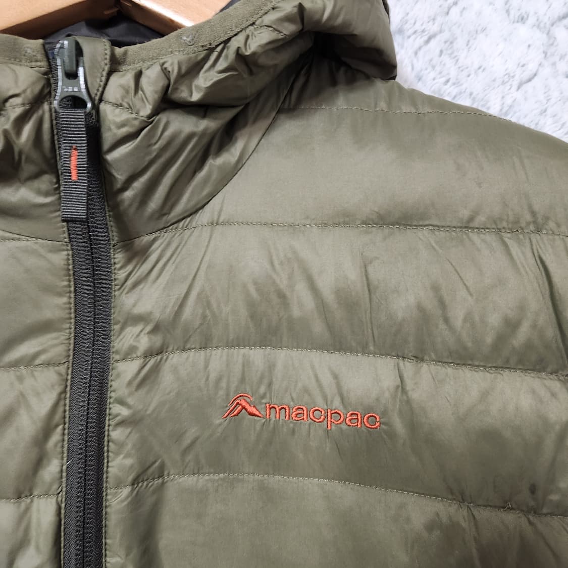 H484 [S] macpac 오리털 반집업 후드 점퍼 상품이미지2