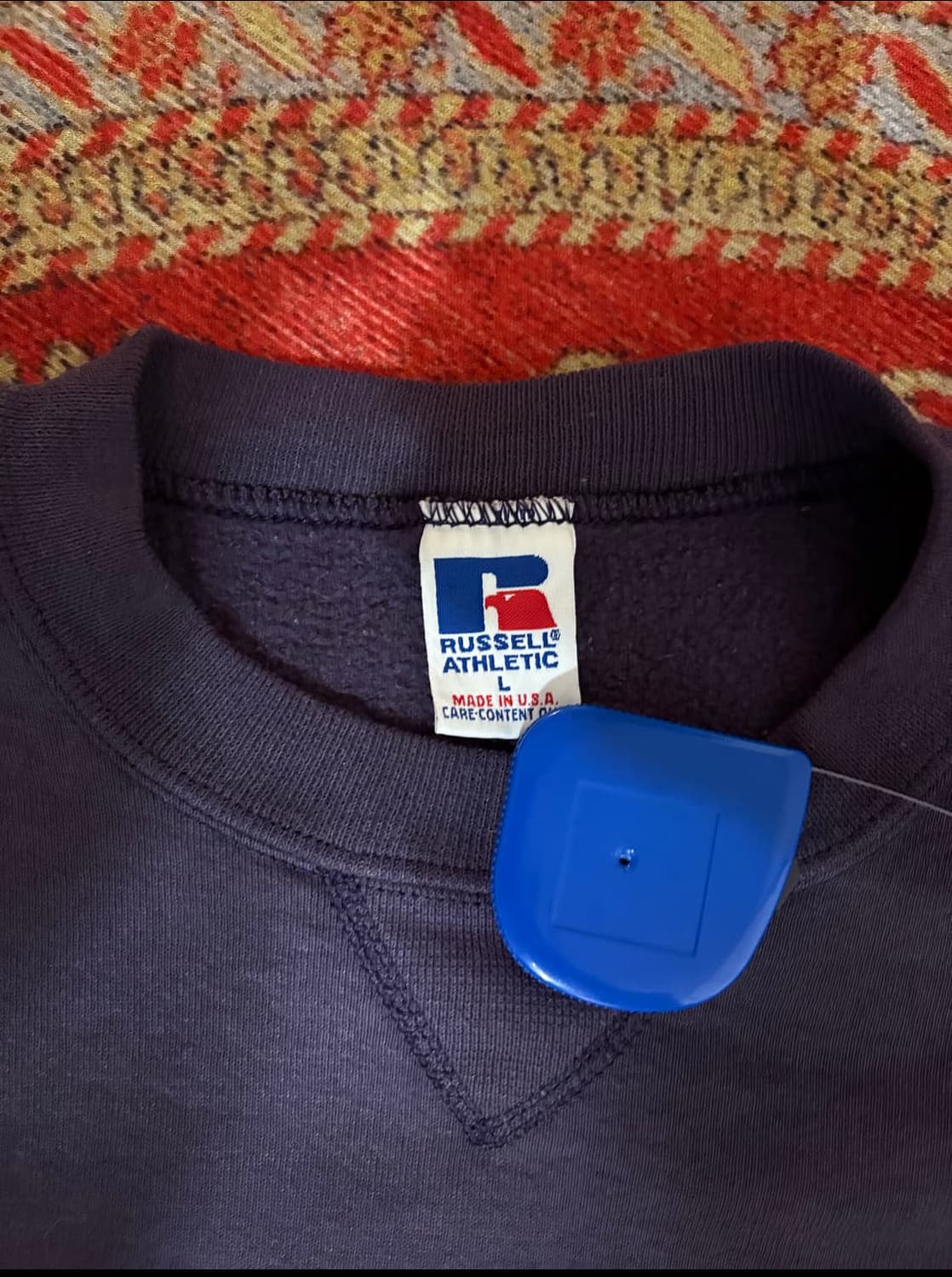 90s 러셀 네이비 퍼플 스웻 셔츠 상품이미지2