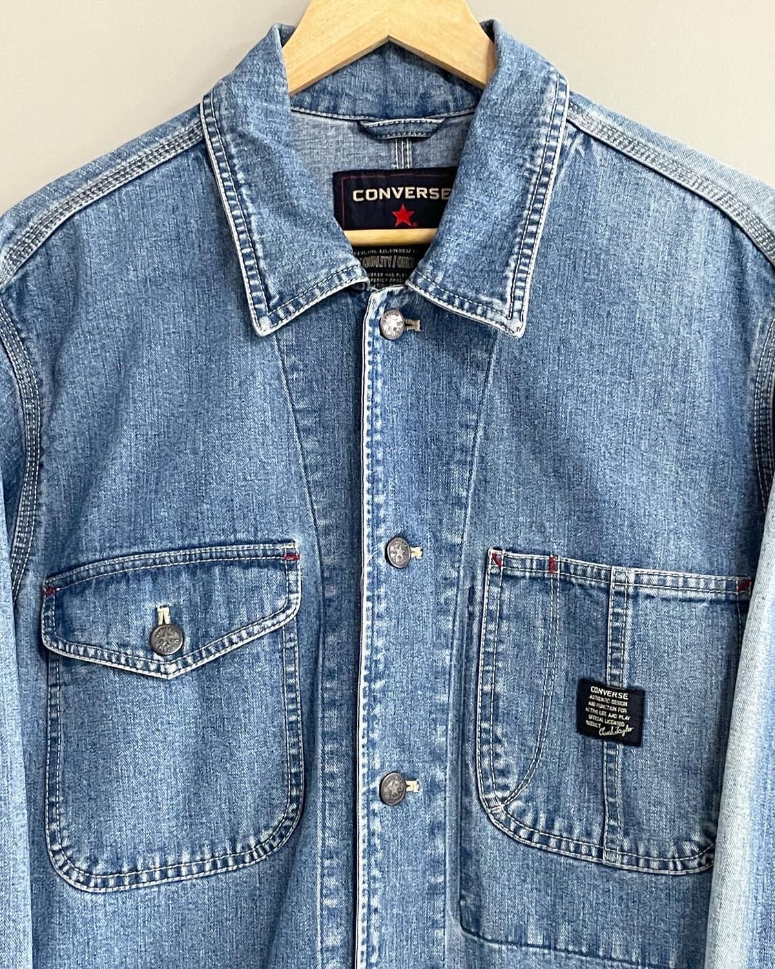 90s 컨버스 빈티지 데님 초어 자켓 (105) 상품이미지2