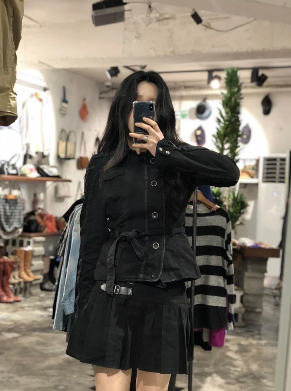 [1128]Diesel black belted jacket 상품이미지2