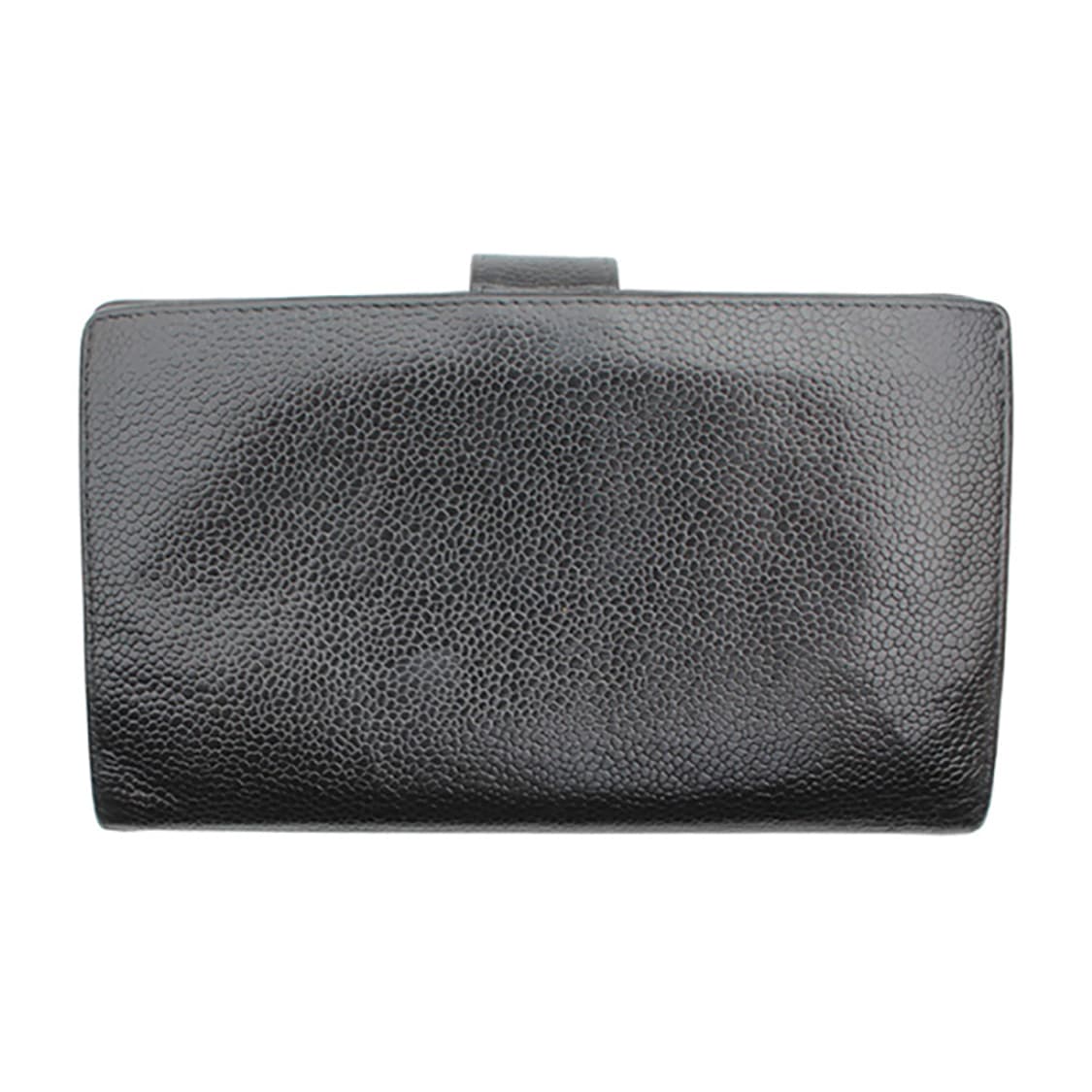 샤넬 블랙 캐비어 빅로고 2단 중지갑 상품이미지2