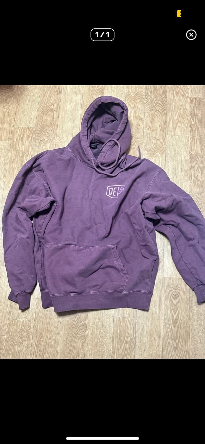 데우스 엑스 마키나 서울 컬리지 후드티 다크 풀럼 상품이미지2