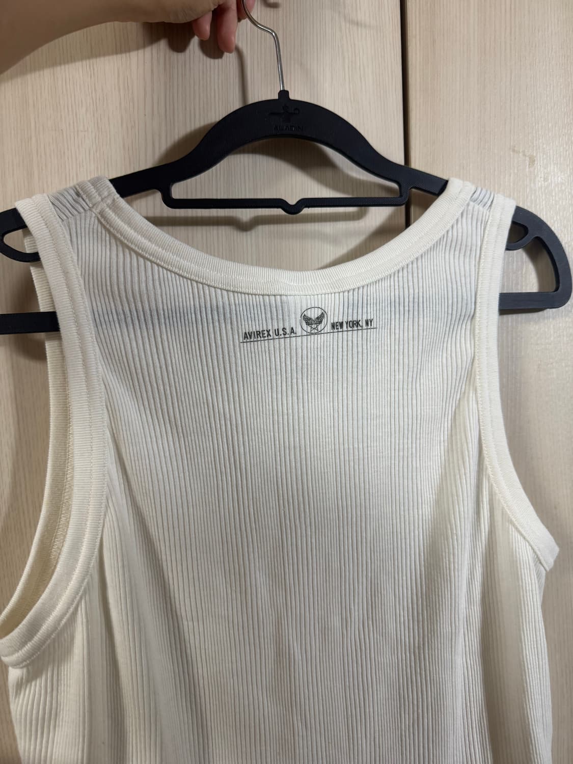 일본 아비렉스 골지 탱크 나시탑 상품이미지3