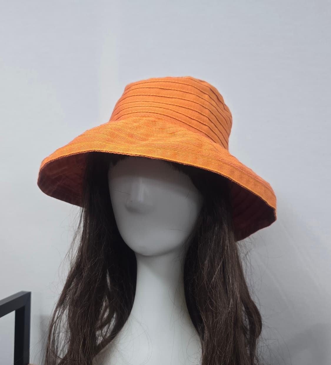 Hat & Dreams 주름 버킷햇 오렌지 상품이미지3