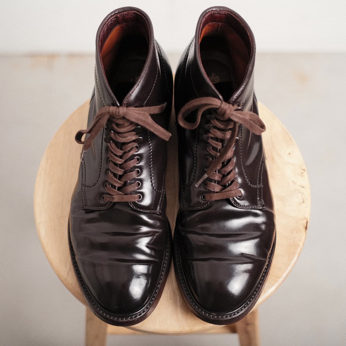 알든 모디파이드 라스트 버건디 코도반 플레인토 부츠 8.5D 사이즈 상품이미지7