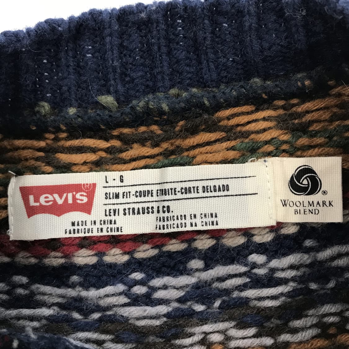 리바이스 LEVIS 노르딕 페어아일니트 [L] 상품이미지4