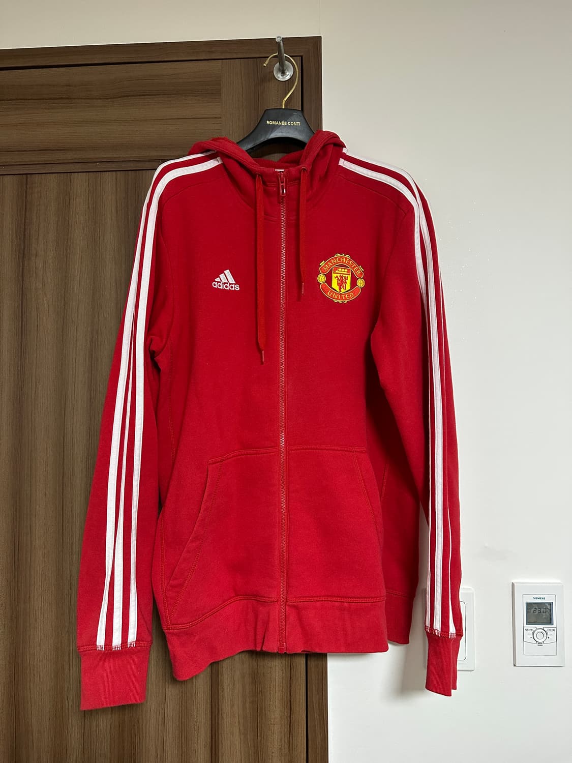 [vintage] 아디다스 레드 후드집업 상품이미지1
