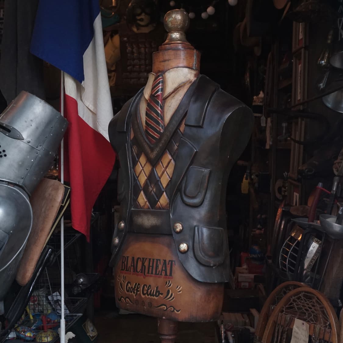 빈티지 소품 1980s 영국 골프클럽 마네킹 상품이미지2