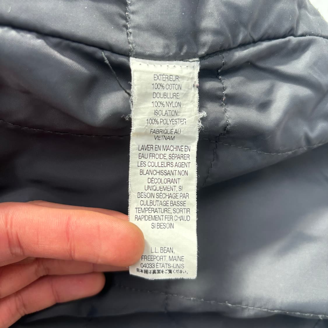 LL Bean 엘엘빈 버건디 체크 누빔 셔츠 자켓 M 상품이미지9