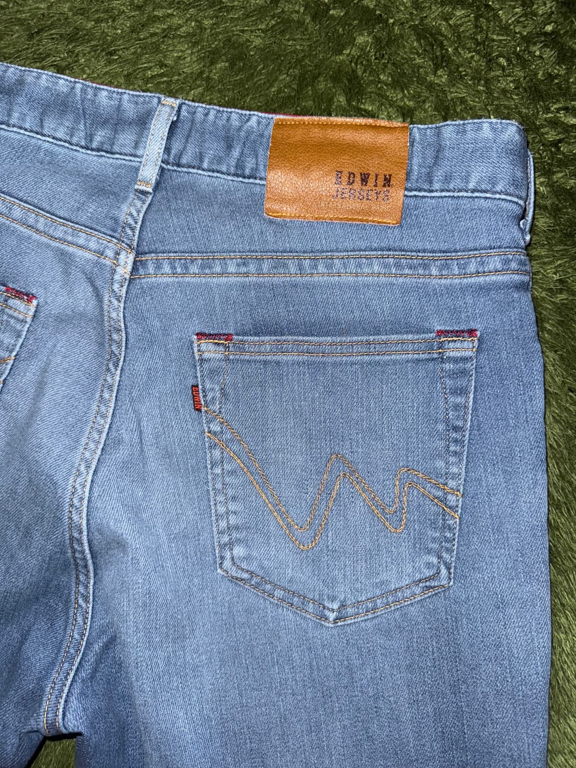 [XL] 에드윈 저지 빈티지 워싱 MADE IN JAPAN 팬츠 인디고 상품이미지9