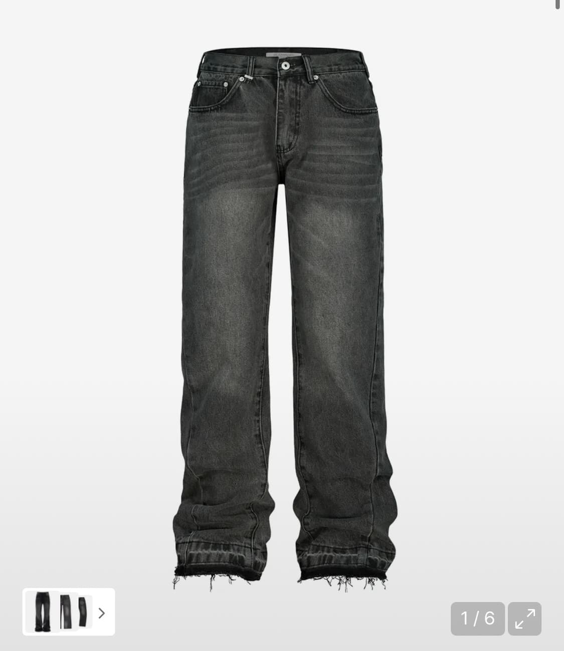 커브드 플레어 데님 팬츠 상품이미지1