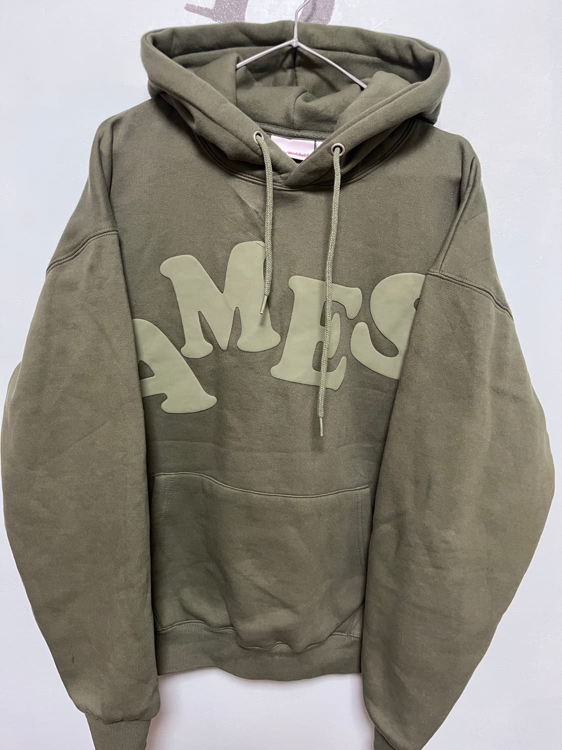 아메스(ames) 월드와이드 올리브색 후드티 상품이미지1