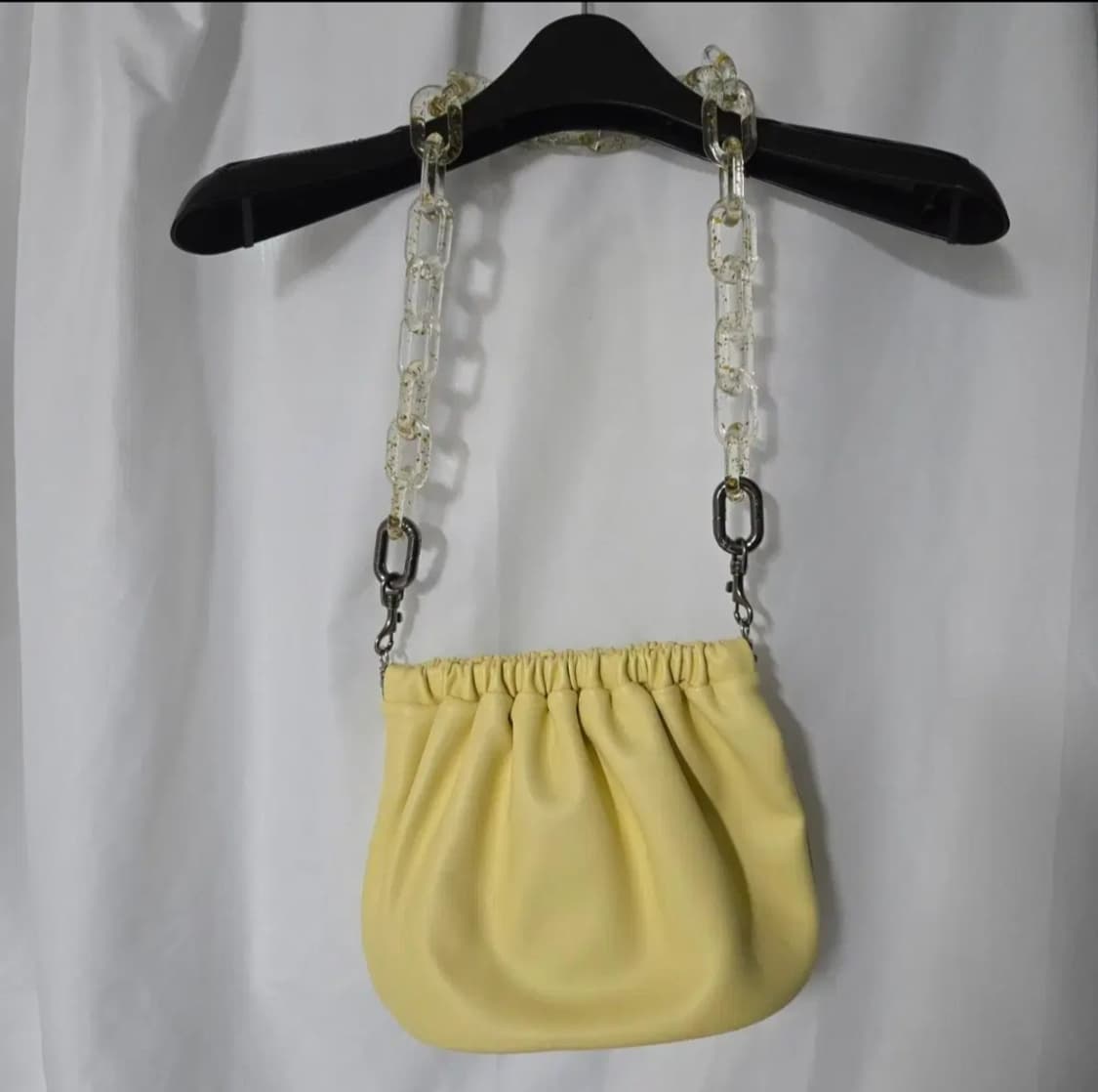 세이모온도 레몬 노란색 숄더백 가방 체인 상품이미지4