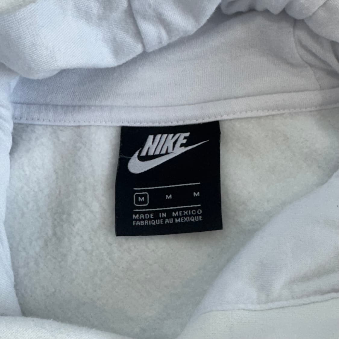 Nike 나이키 블루 로고 화이트 기모 후드티 상품이미지7