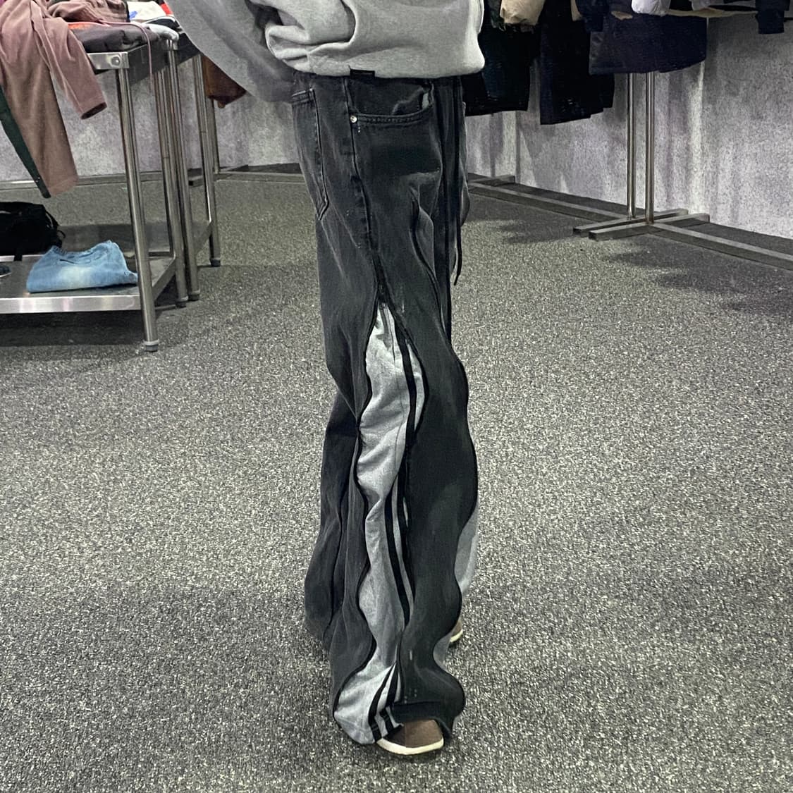 빈티지 투웨이 리메이크 흑청데님 팬츠 B3157 상품이미지2