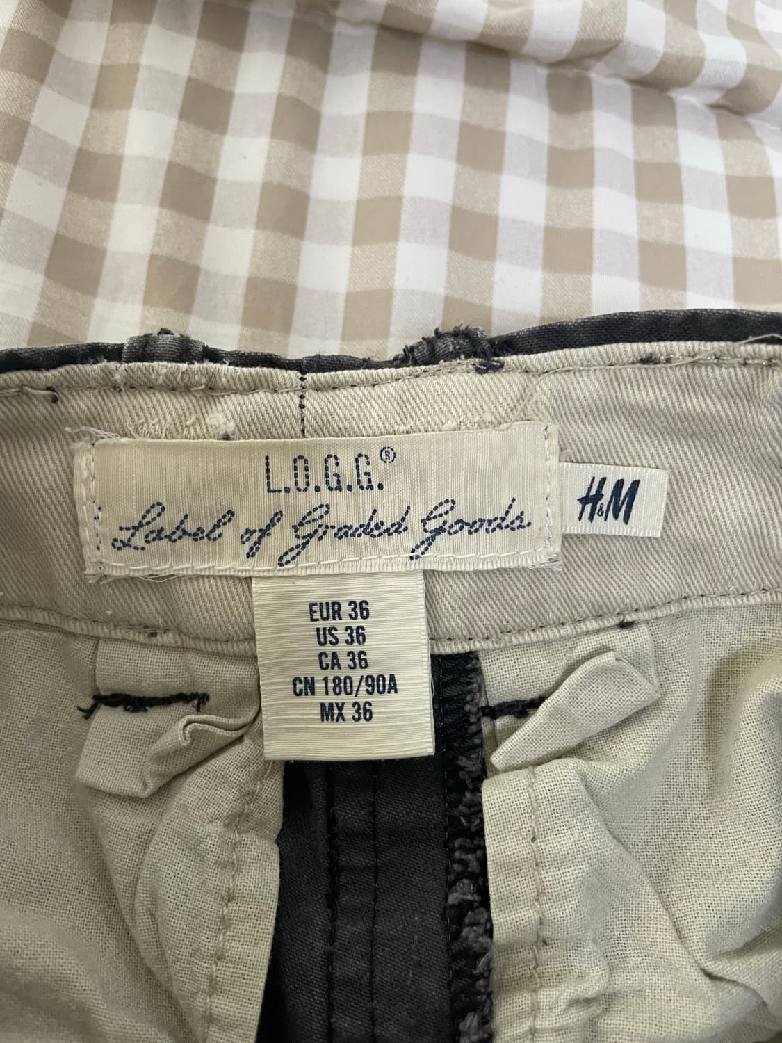 H&M 빈티지 Logg 밀리터리 카고팬츠 상품이미지4