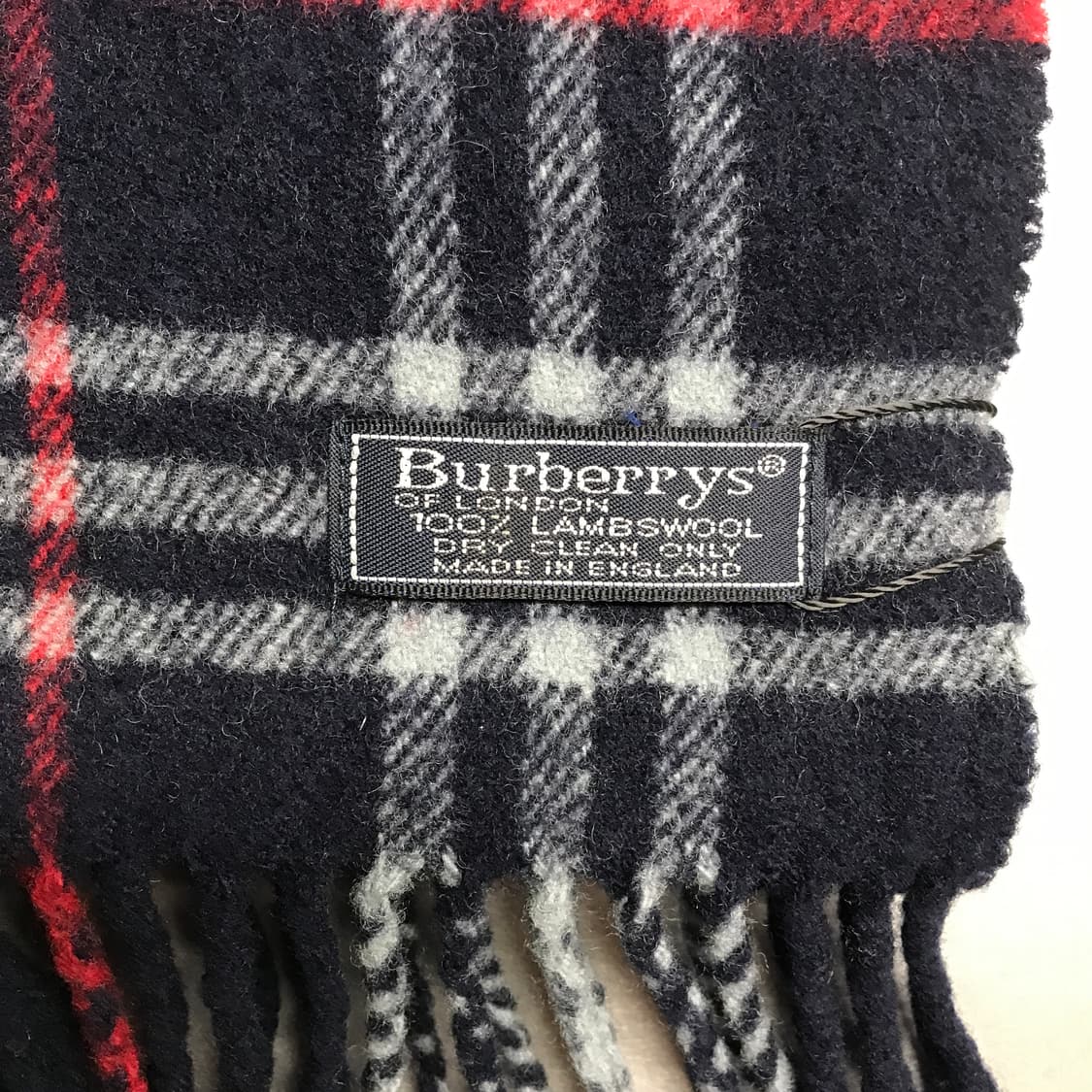버버리 정품 램스울 머플러 네이비 상품이미지4
