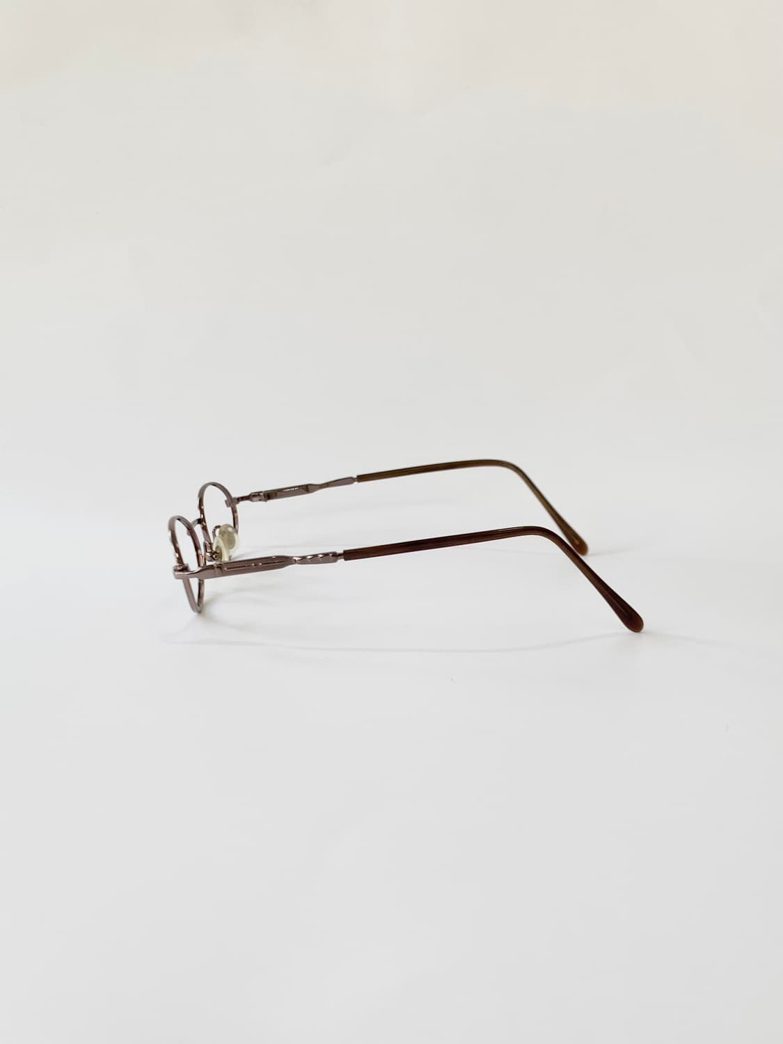 [픽키-592] (Small) 딥브라운 메탈 오벌 안경테 클래식 엔틱 상품이미지4