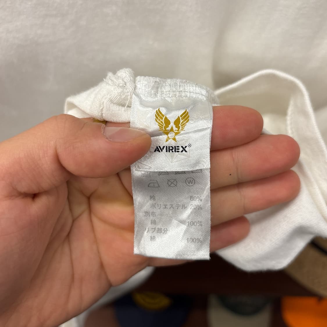 아비렉스 밀리터리 베이스 NAVY 패치 스텐실 프린팅 티셔츠 N1600 상품이미지9
