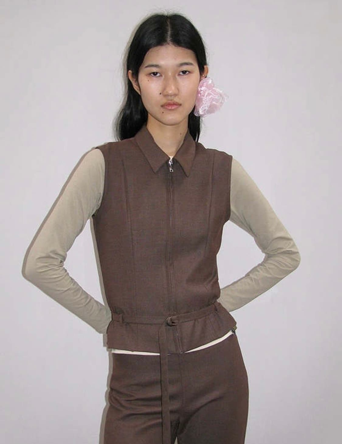 [34,36,38,40]팔로마울 Angel 베스트/브라운 상품이미지1