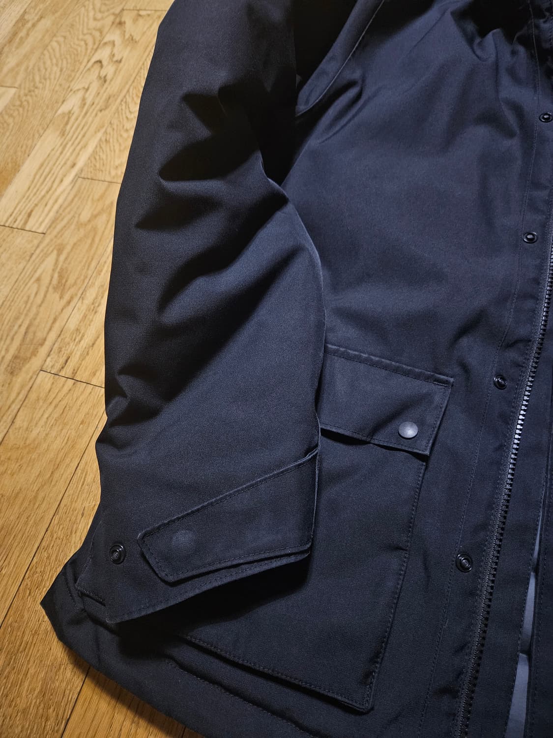 파타고니아 토플레이 방수 패딩 h2no 다운 후디 블랙 상품이미지4