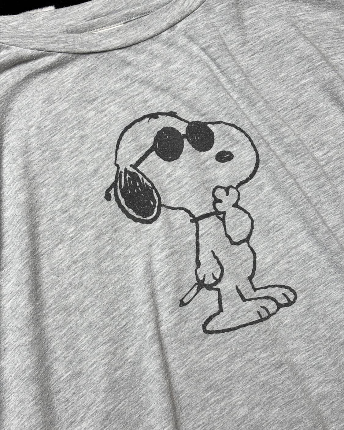 일본빈티지 피너츠 그레이 반팔티셔츠 상품이미지2