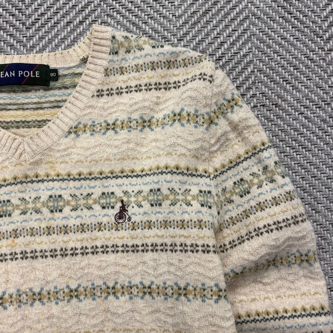 빈폴 페어아일 브이넥 니트 v2352 상품이미지5