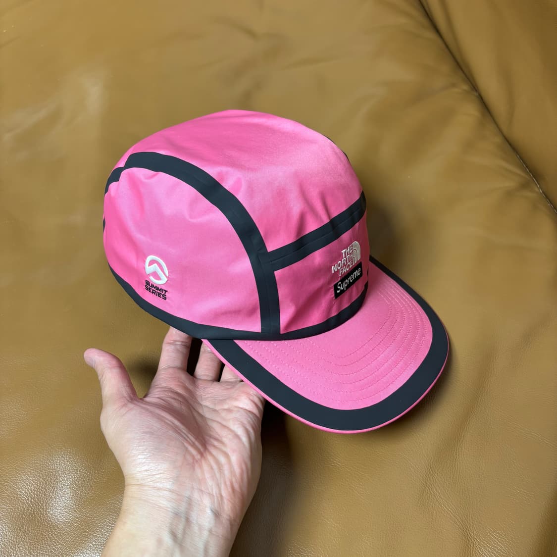 Supreme 슈프림x노스페이스 써밋 핑크 캠프캡 모자 (Pink) 상품이미지3