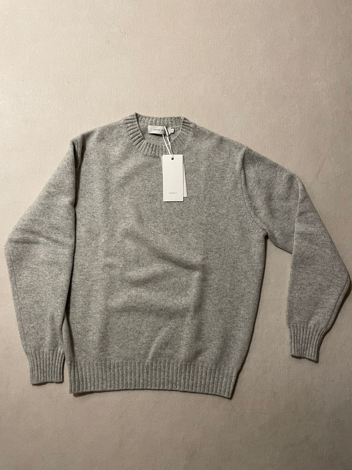 새상품] 유니온블루 세르게이 V2 니트 그레이 M 상품이미지1