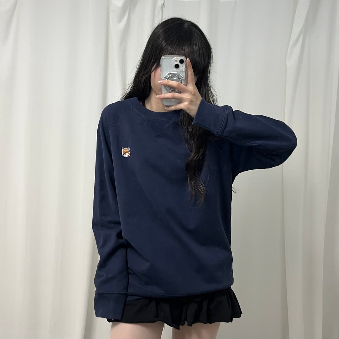 Maison Kitsuné navy sweatshirt 상품이미지2