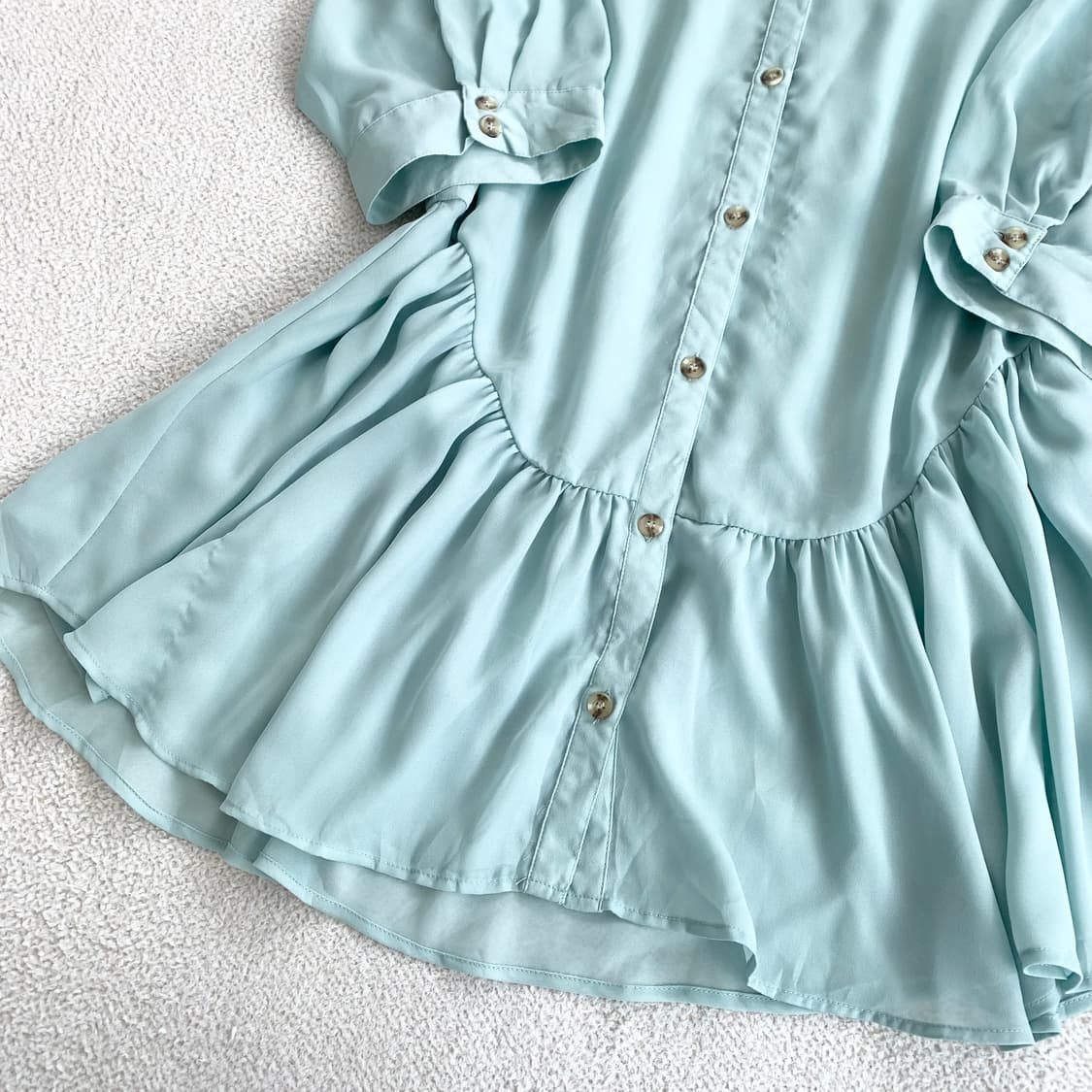 민트코어 ♥ 레이스 셔츠 쉬폰 원피스 상품이미지4