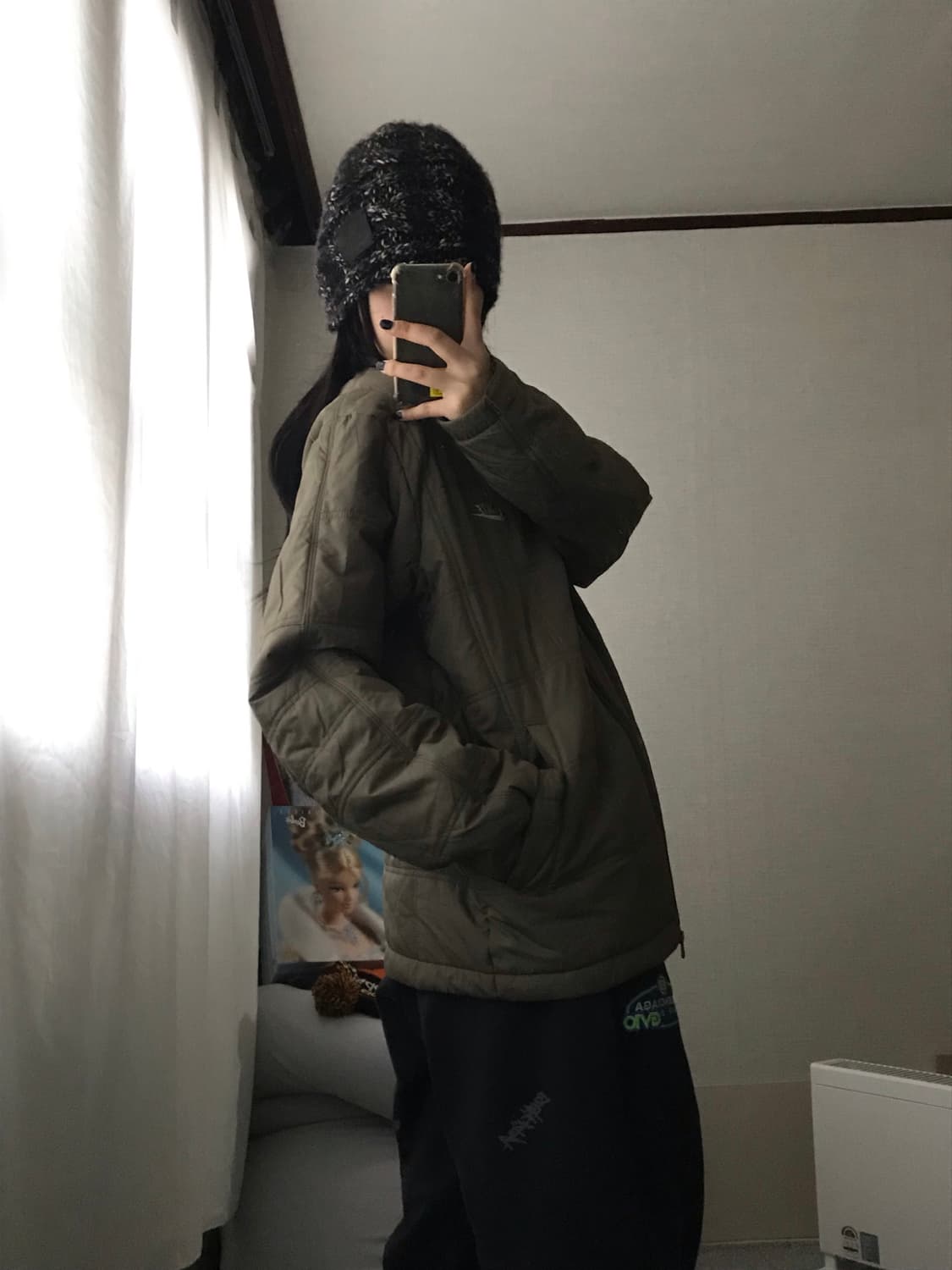 나이키 카키 투웨이 경량패딩 상품이미지3