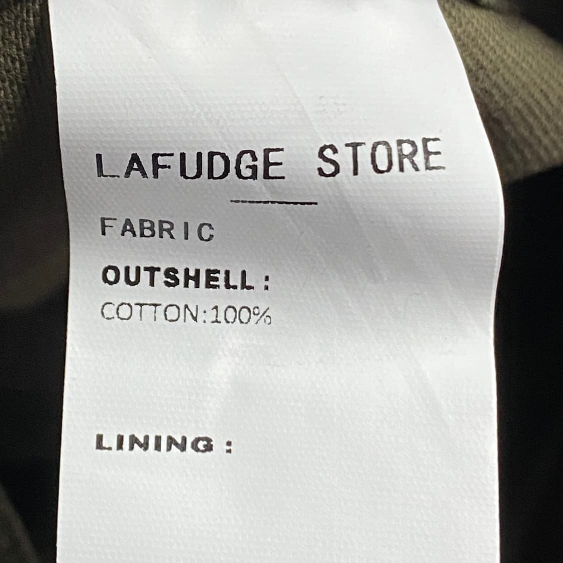 라퍼지스토어 피쉬테일 카키 누빔 야상 자켓 B4027 상품이미지3