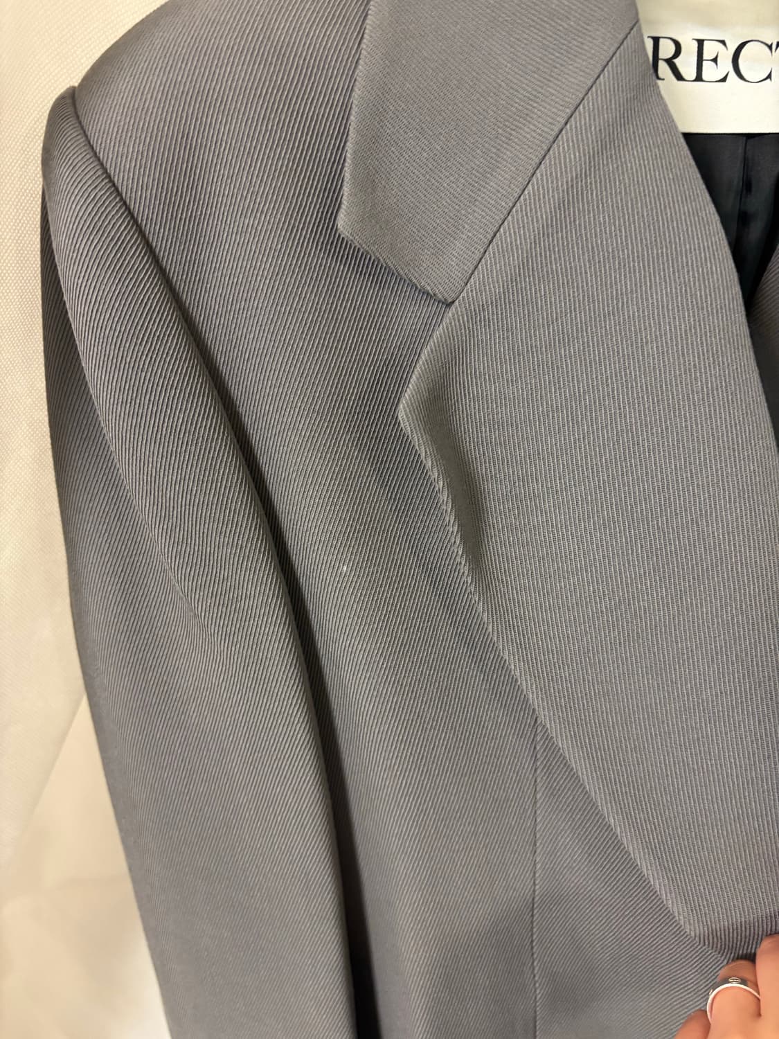 렉토 그루브 오버사이즈 테일러드 자켓 그레이 XS 상품이미지5