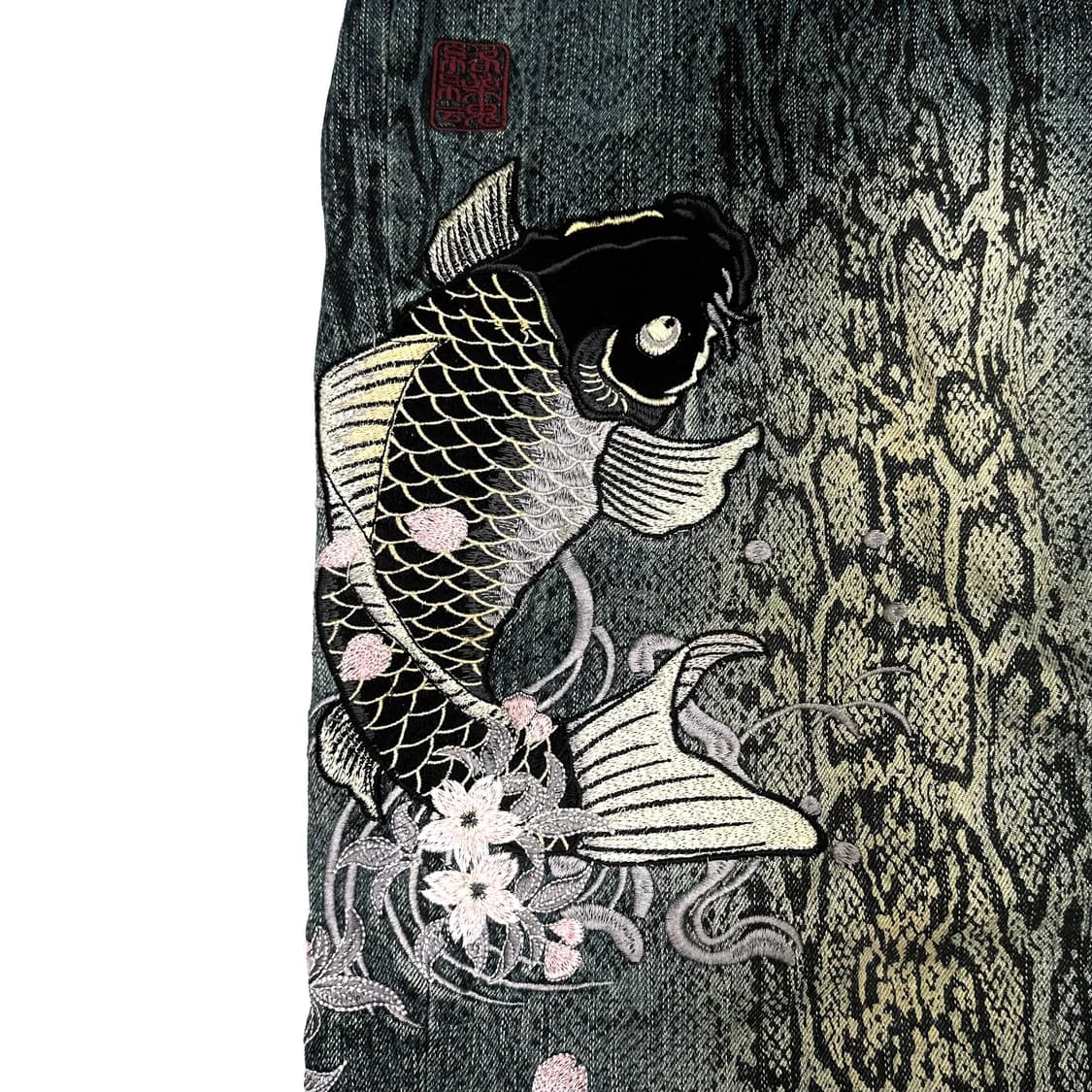 Karakuri tamashii Python Skin jeans 상품이미지6