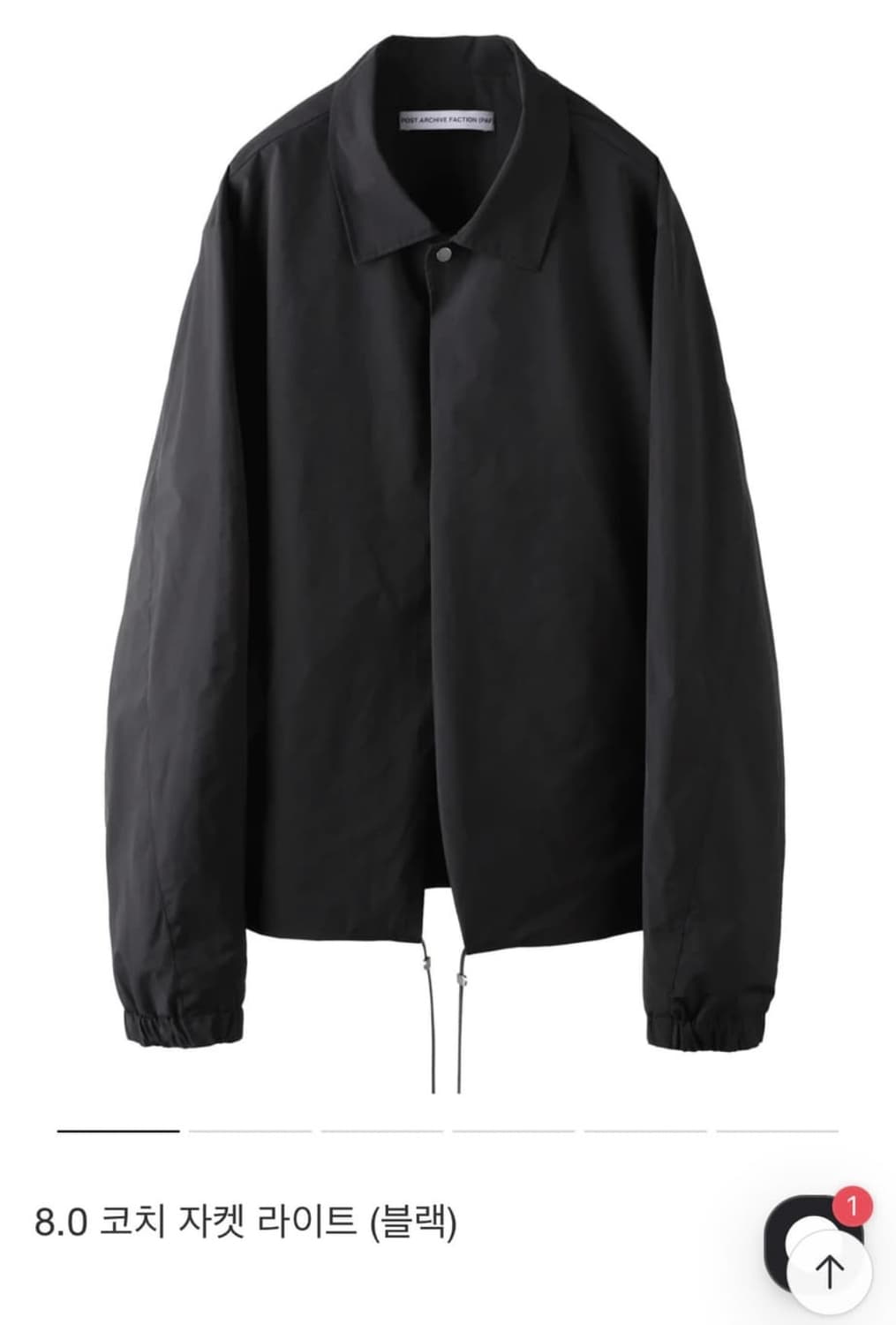 PAF 8.0 코치자켓 s사이즈 상품이미지2