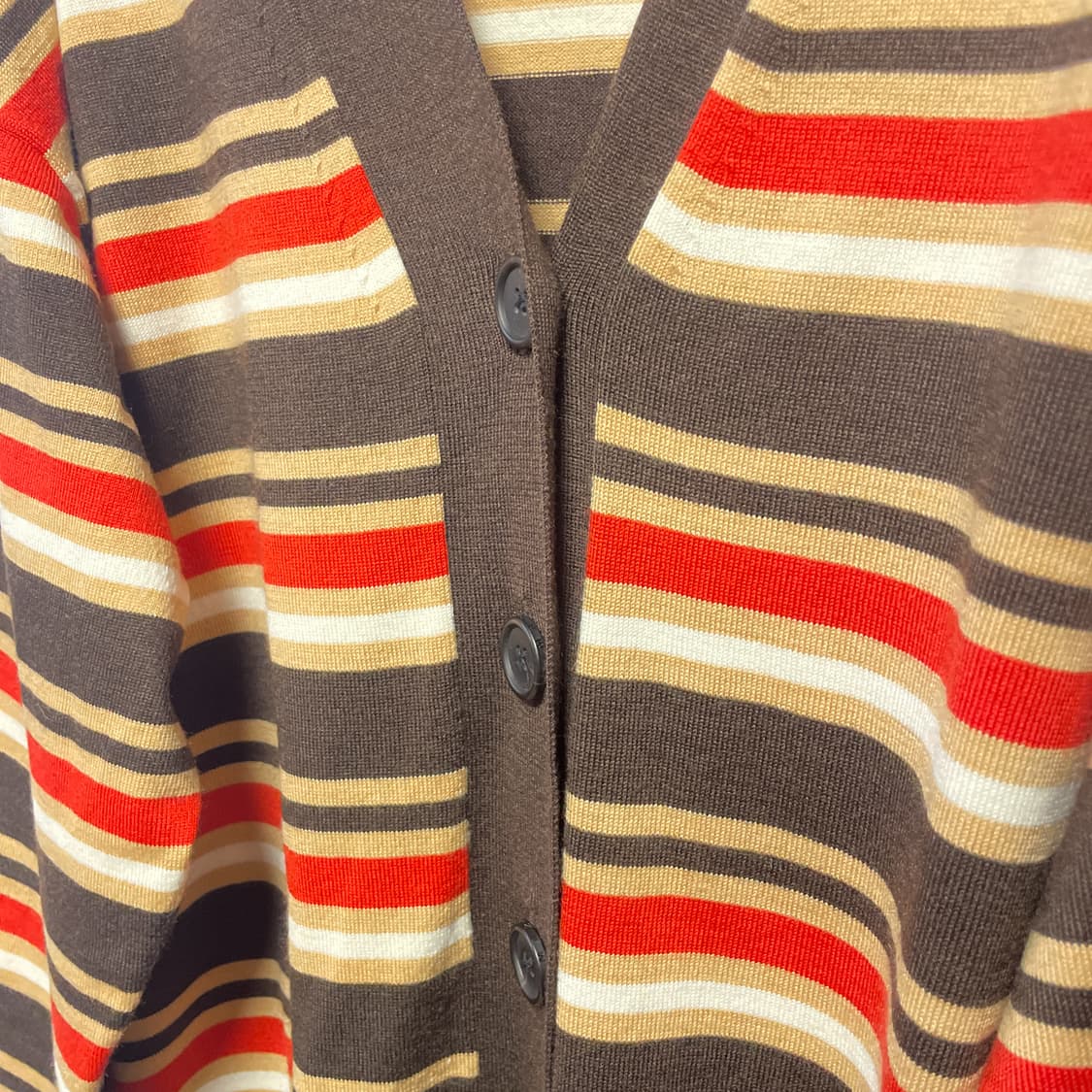 유니클로X마르니 메리노 블렌드 보더 오버사이즈 가디건 상품이미지3