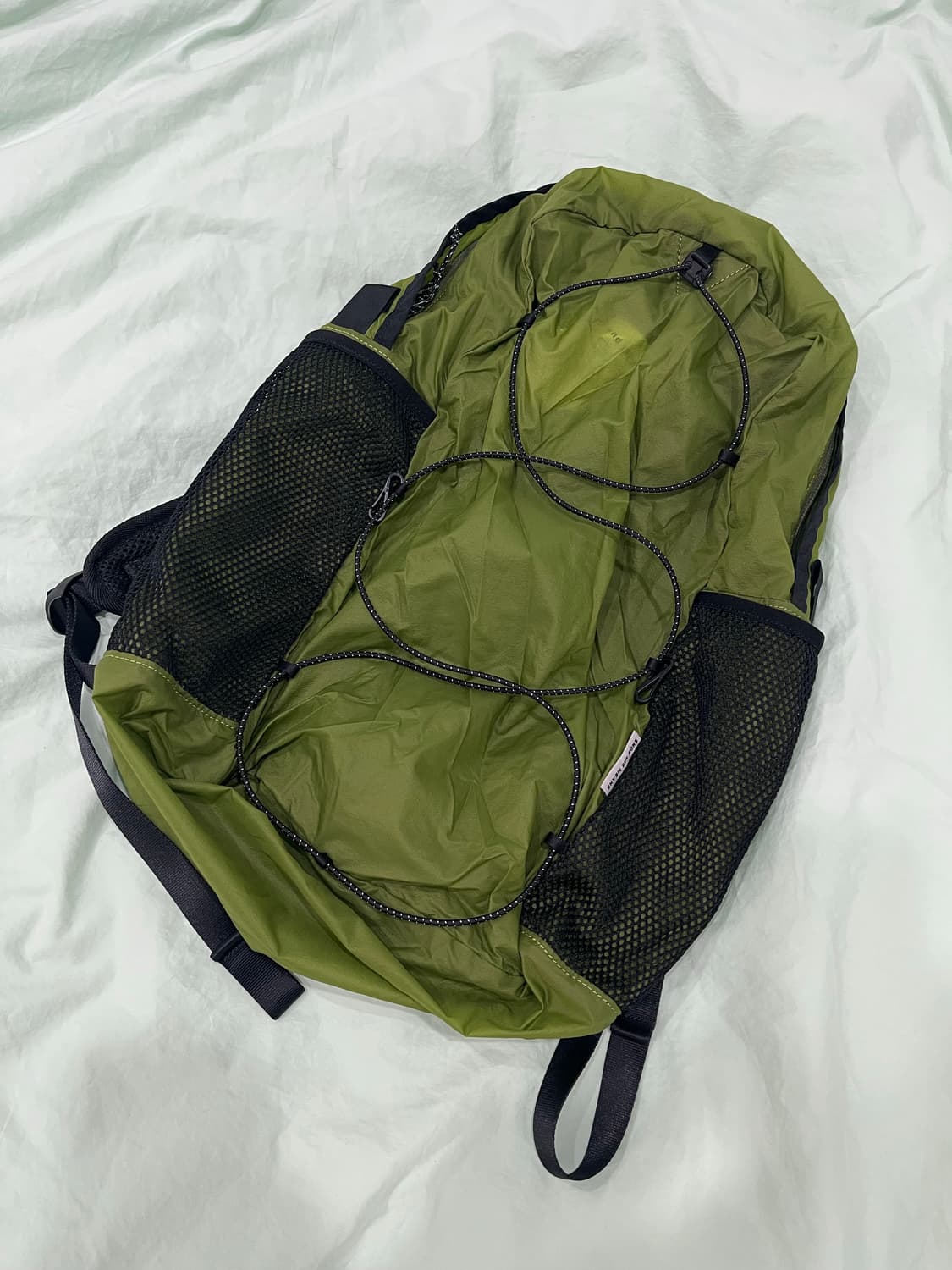 앤즈앤드민즈 백팩 그린 판매합니다.  상품이미지1