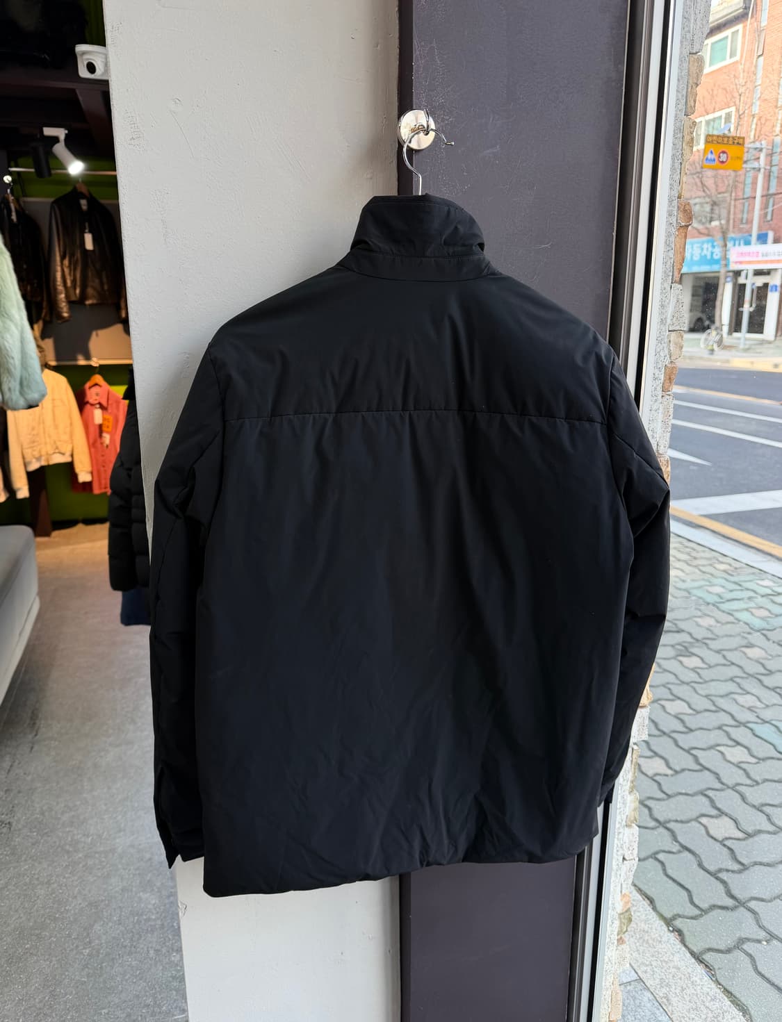 M/ 띠어리 페이퍼 나일론 데니 패딩자켓 상품이미지8