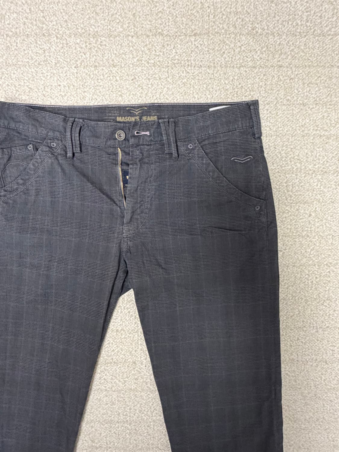 메이종(Mason's) 프리미엄 체크 팬츠 (50사이즈) 상품이미지2